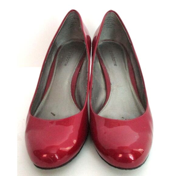 Liz Claiborne Women's Red High Heel Pumps Size 8.5M - Picture 5 of 10